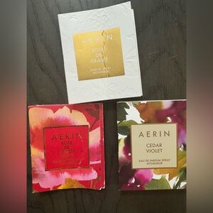 Three Aerin perfume samples